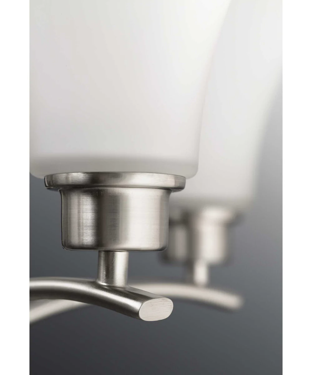 Joy 4-Light Etched Glass Traditional Bath Vanity Light Brushed Nickel - Image 9