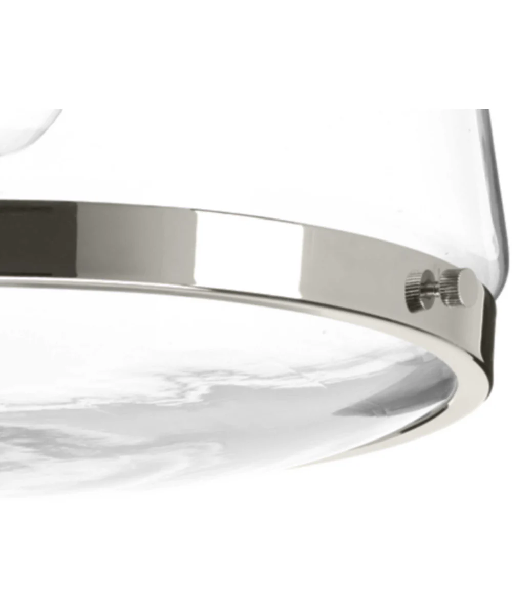 Judson 11" Flush Mount Polished Nickel - Image 2