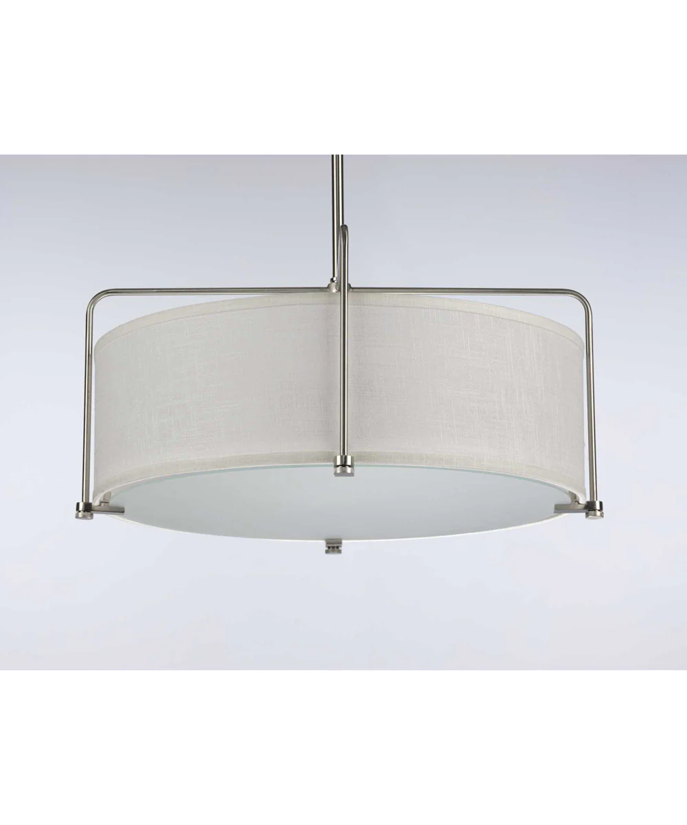 Kempsey 3-Light Semi-Flush Convertible Brushed Nickel - Image 3