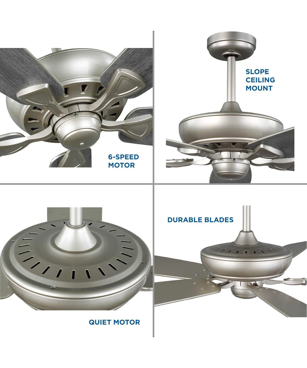 Kennedale 72-Inch 5-Blade DC Motor Transitional Ceiling Fan Grey Weathered Wood/Silver Painted Nickel - Image 12