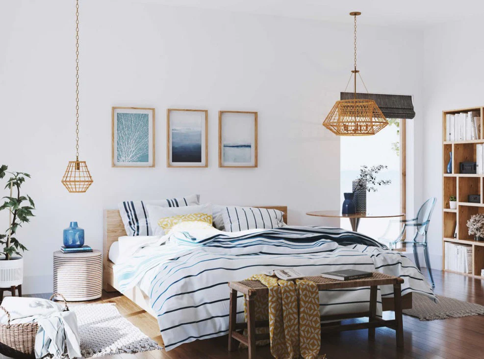 Laila 1-Light Coastal Pendant with Woven Jute Accent Vintage Brass - Image 2
