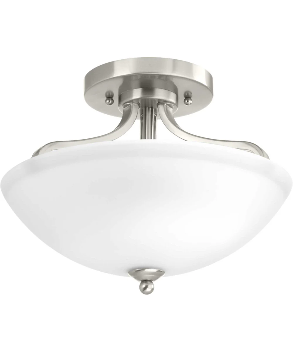 Laird 13" Semi-Flush Convertible Brushed Nickel