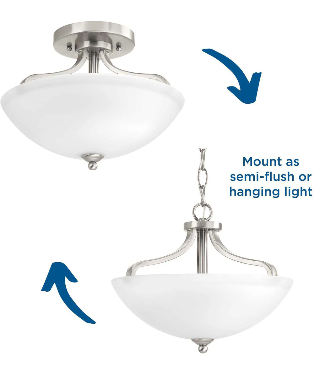 Laird 13" Semi-Flush Convertible Brushed Nickel - Image 5