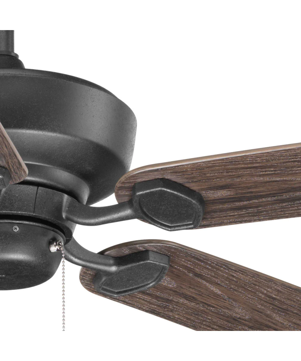 Lakehurst 60" Indoor/Outdoor 5-Blade Ceiling Fan Forged Black - Image 4