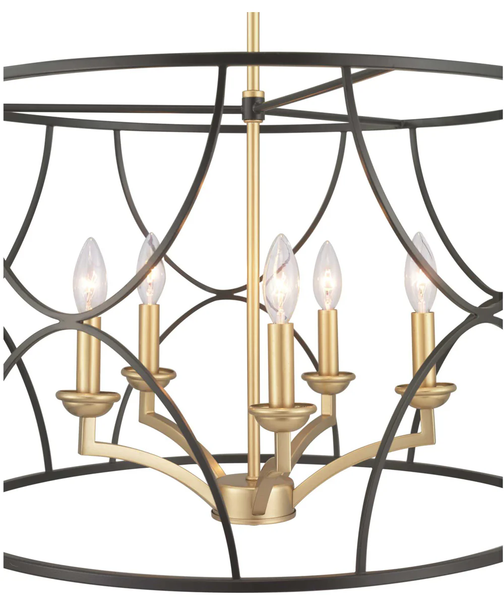 Landree 5-Light Luxe Chandelier Light Matte Black - Image 5