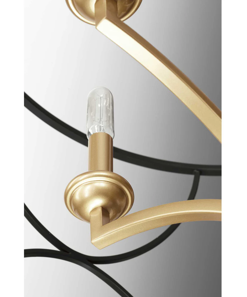 Landree 5-Light Luxe Chandelier Light Matte Black - Image 6