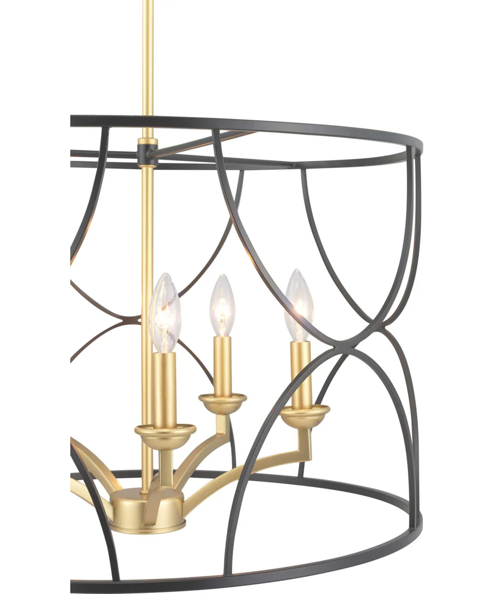 Landree 5-Light Luxe Chandelier Light Matte Black - Image 9
