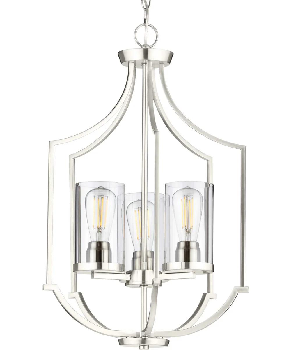 Lassiter 3-Light Foyer Brushed Nickel