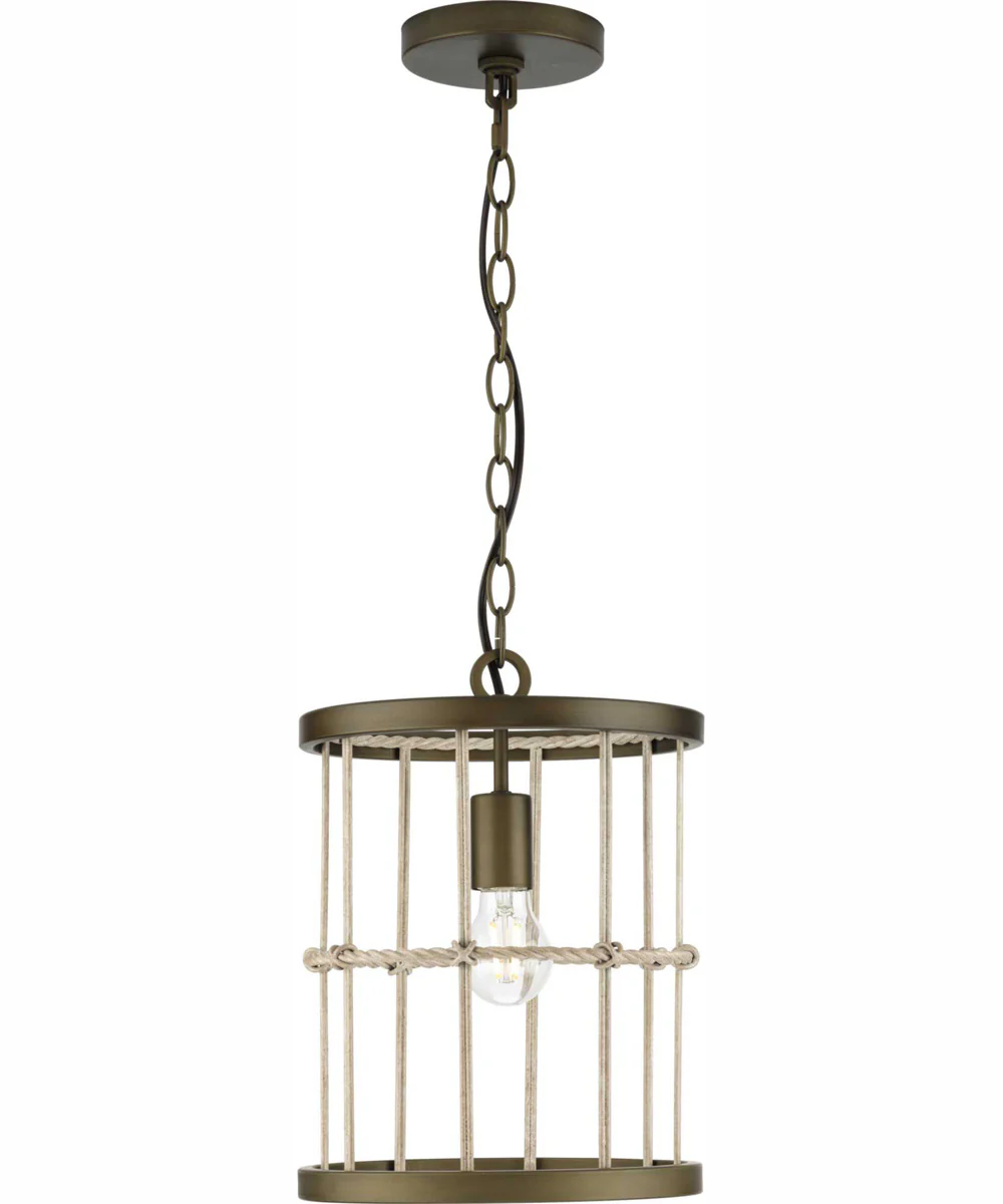 Lattimore 1-Light Pendant Aged Brass - Image 8