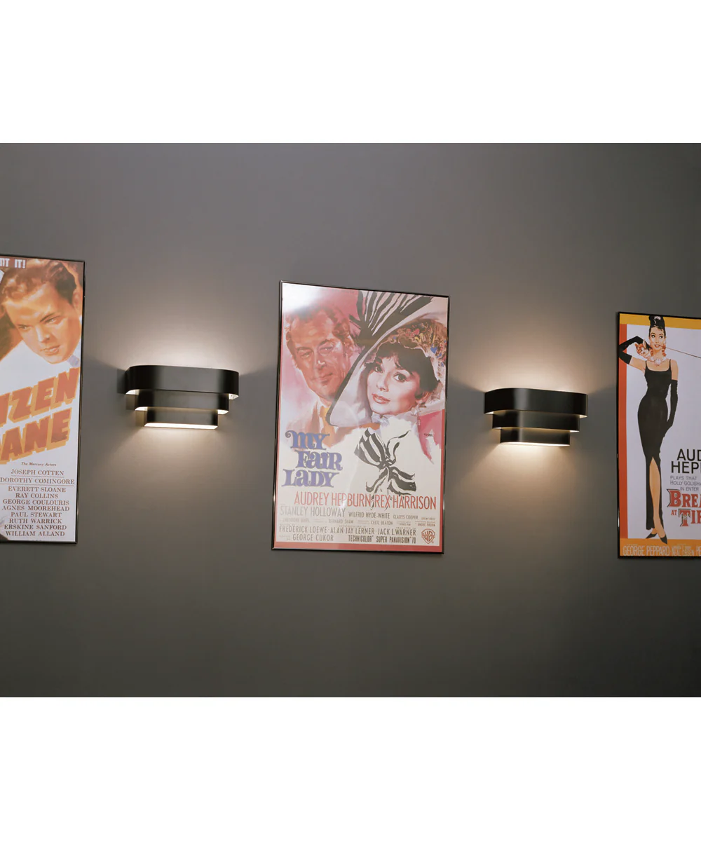 Louvered Wall Sconce Matte Black - Image 2