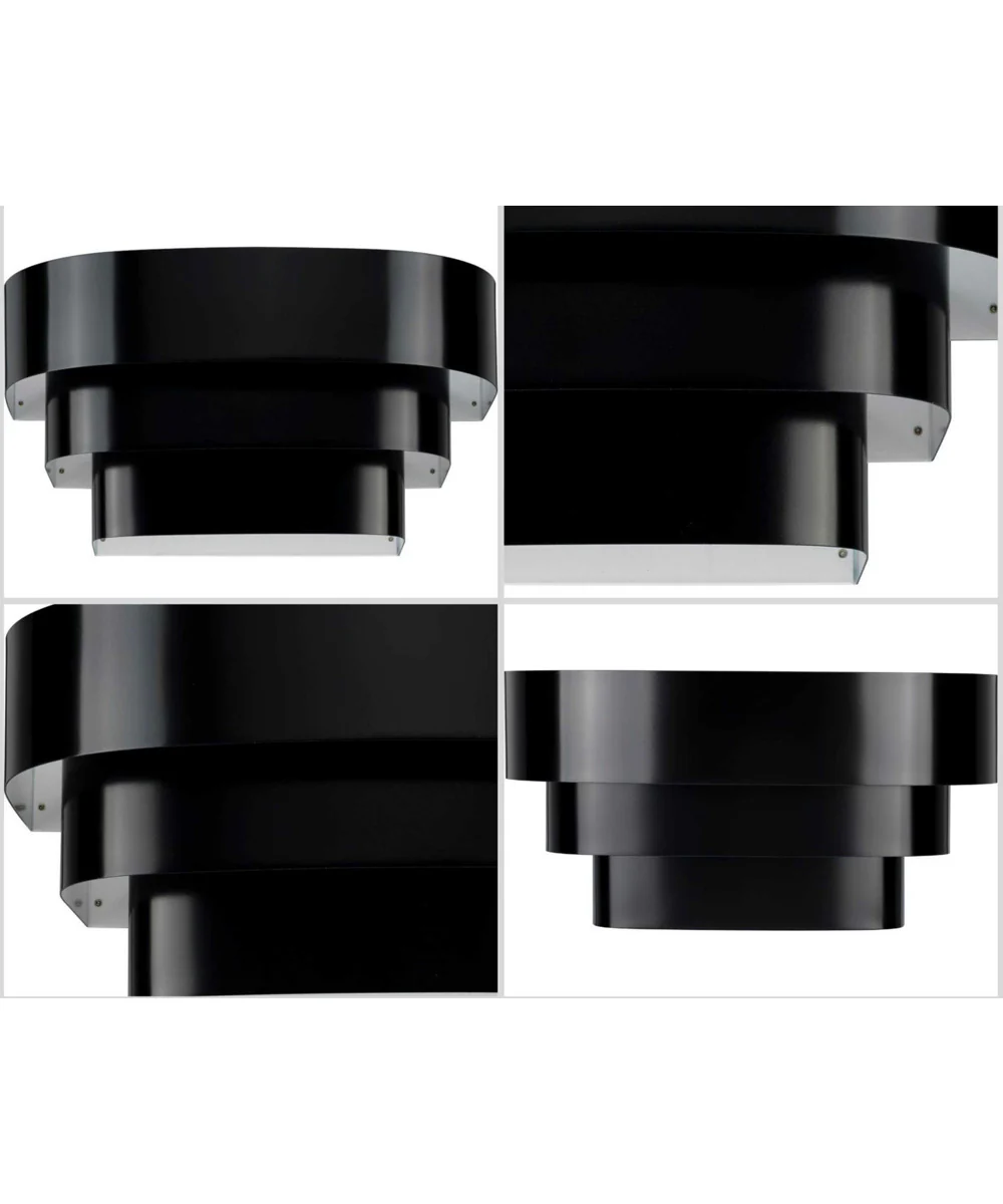 Louvered Wall Sconce Matte Black - Image 7