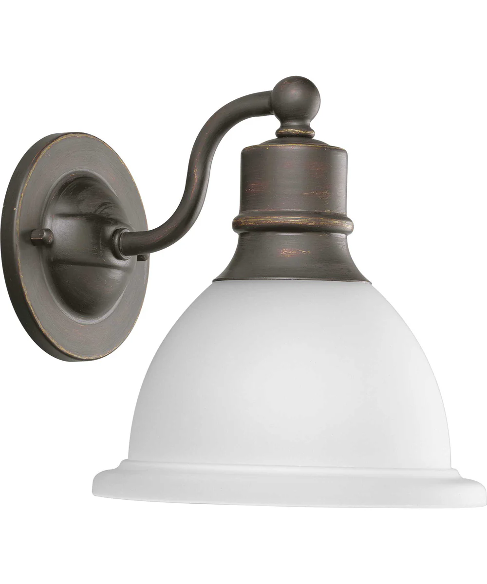 Madison 1-Light Etched Glass Traditional Bath Vanity Light Antique Bronze - Image 5