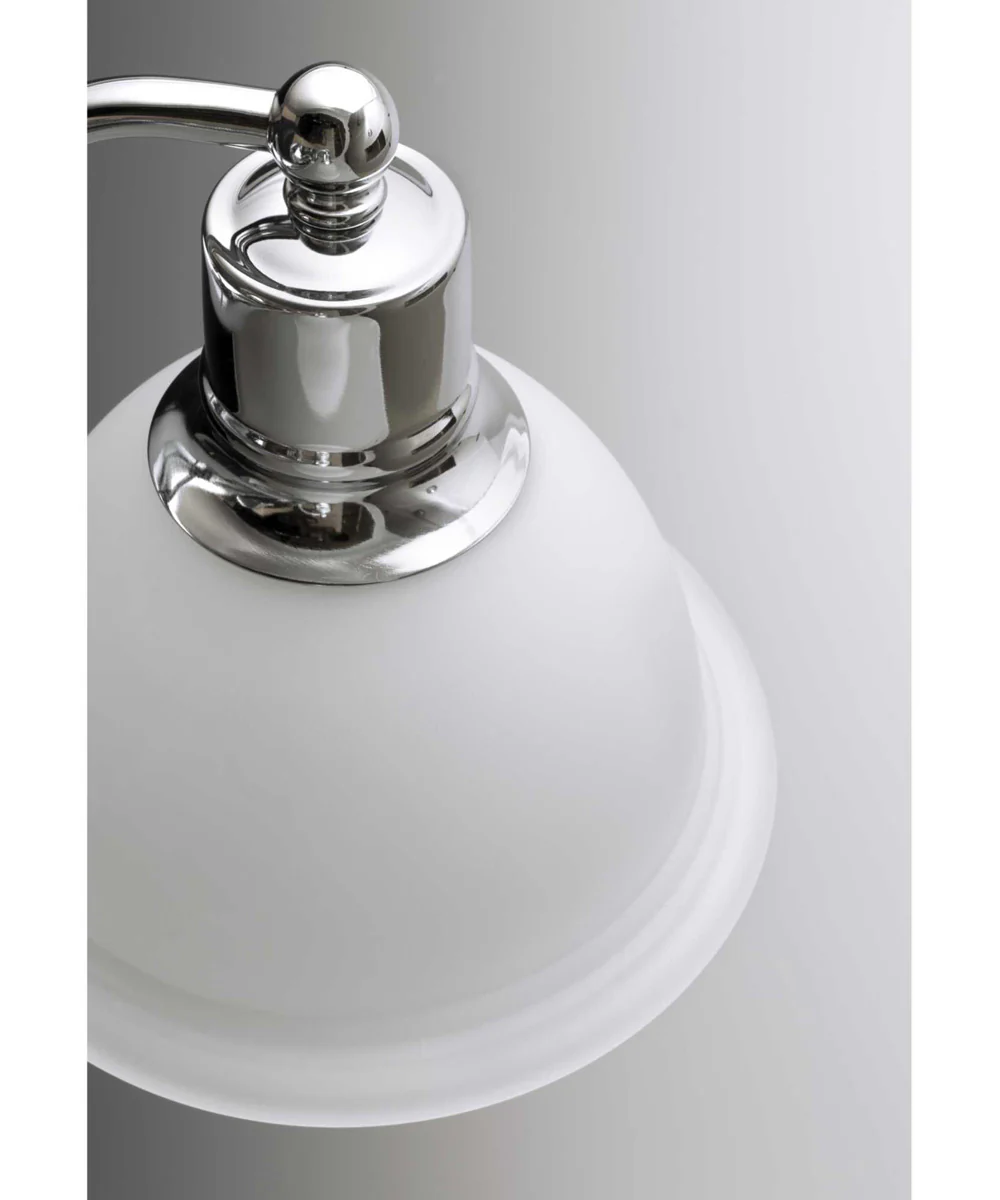 Madison 2-Light Etched Glass Traditional Bath Vanity Light Polished Chrome - Image 7