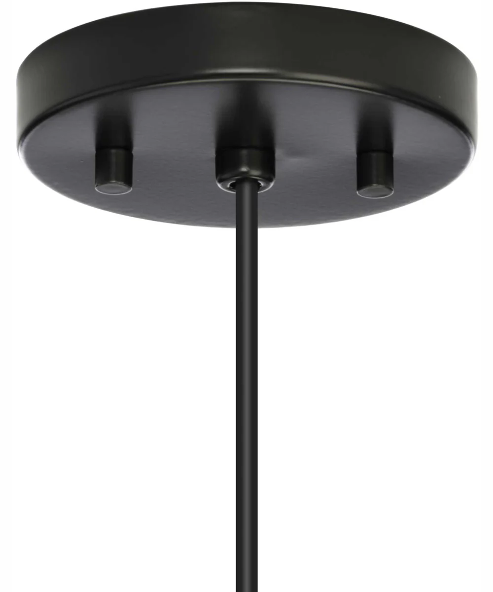 Markor 1-Light Ecru Linen Shade Transitional Pendant Brushed Nickel;Matte Black;Vintage Brass - Image 4