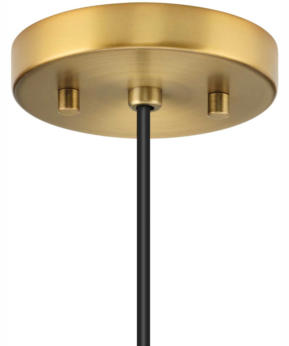 Markor 1-Light Ecru Linen Shade Transitional Pendant Brushed Nickel;Matte Black;Vintage Brass - Image 7