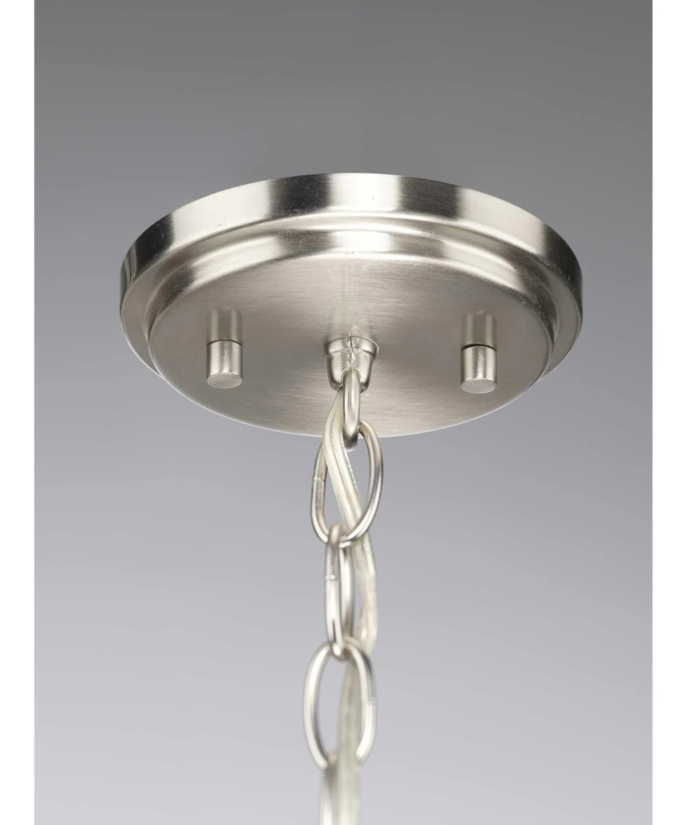 Mast 1-Light Clear Glass Coastal Mini-Pendant Light Brushed Nickel - Image 5