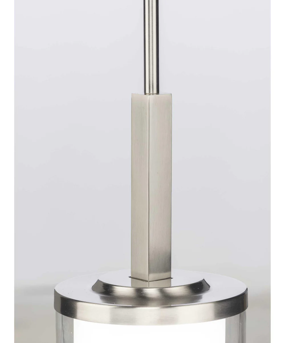 Mast 1-Light Clear Glass Coastal Mini-Pendant Light Brushed Nickel - Image 6