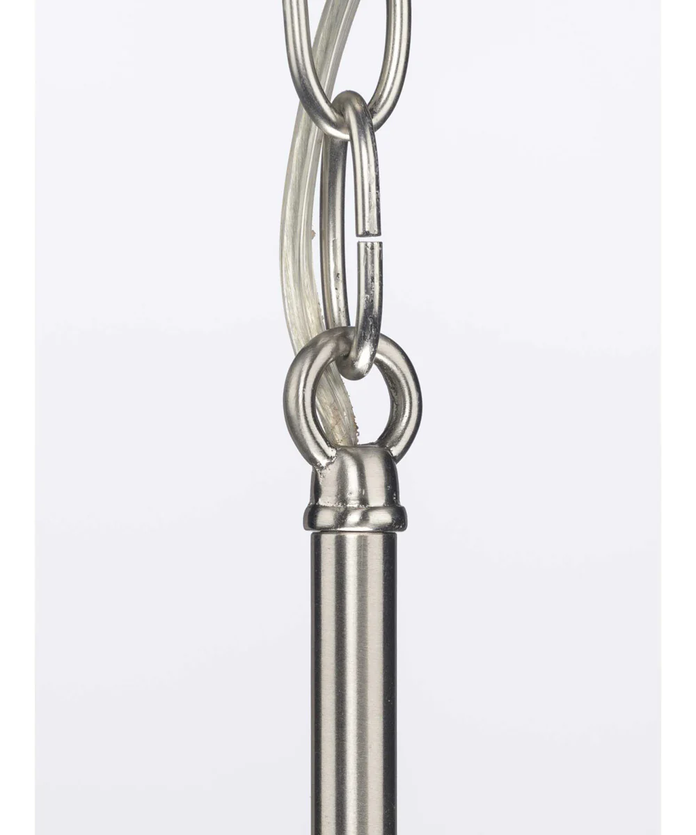 Mast 1-Light Clear Glass Coastal Mini-Pendant Light Brushed Nickel - Image 8