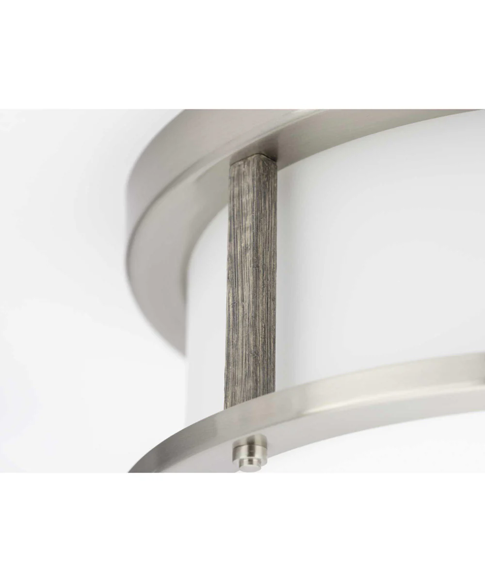 Mast 2-Light 13" Flush Mount Brushed Nickel - Image 6