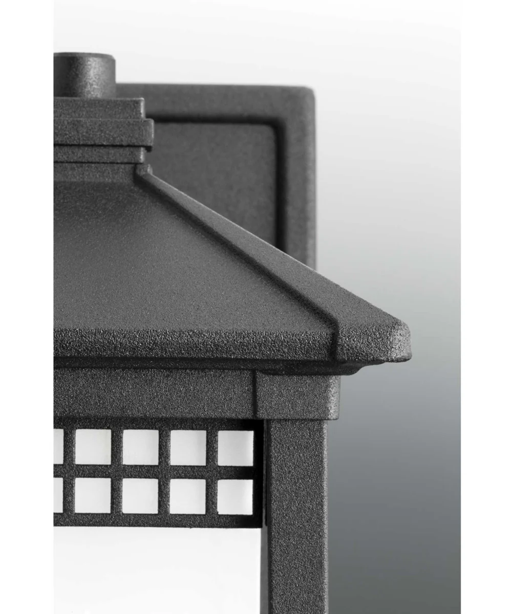 Merit 1-Light Wall Lantern Textured Black - Image 2
