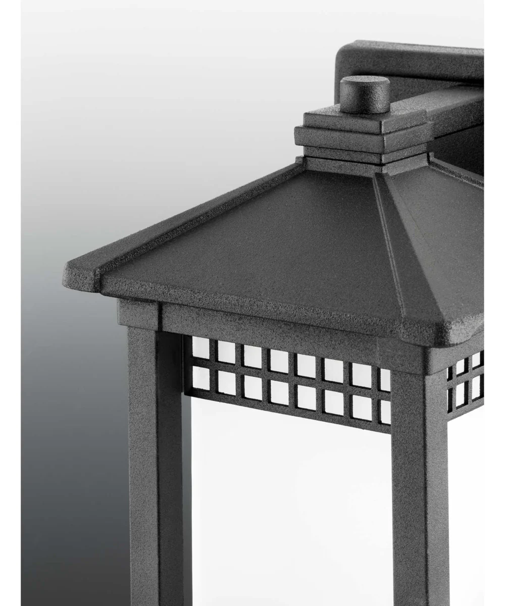 Merit 1-Light Wall Lantern Textured Black - Image 3