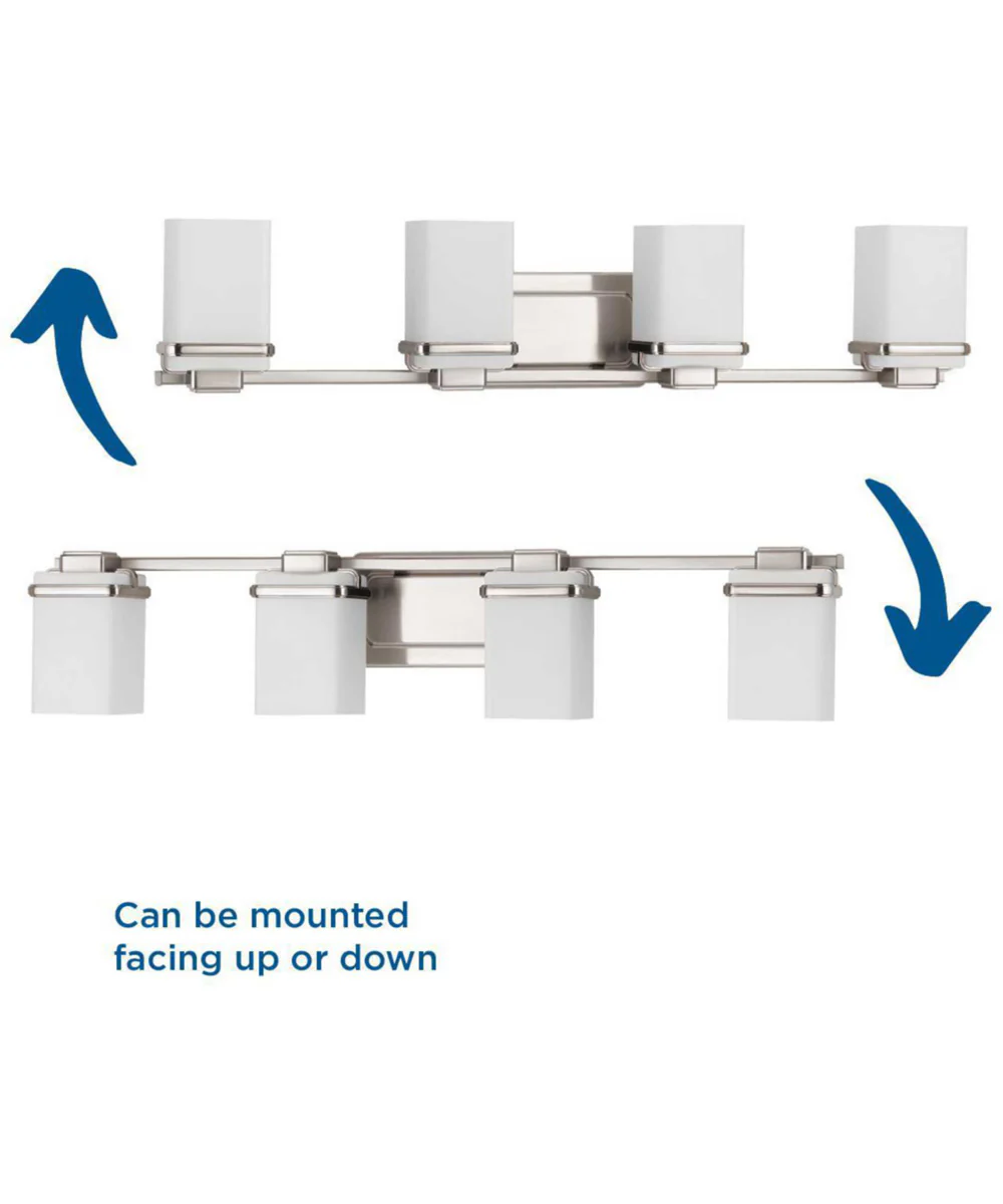 Metric 4-Light Bath & Vanity Brushed Nickel - Image 4