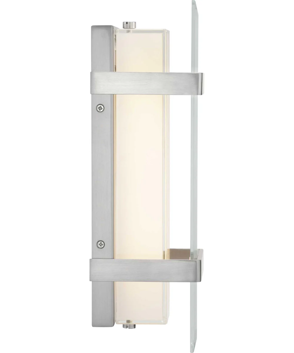 Miter LED 12-1/4" LED Wall Sconce Brushed Nickel - Image 2