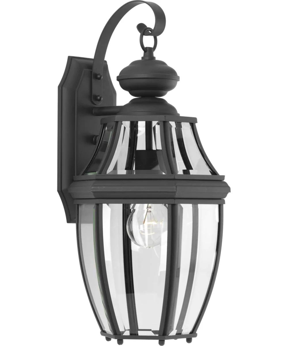 New Haven 1-Light Medium Wall Lantern Textured Black