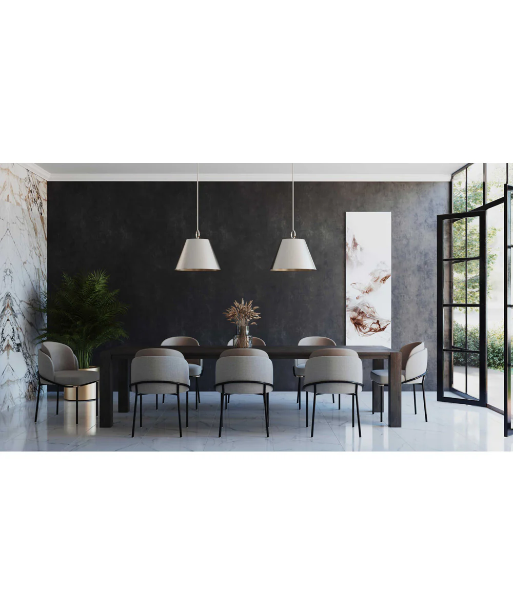 Parkhurst 3-Light New Traditional Metal Pendant Light Brushed Nickel - Image 2