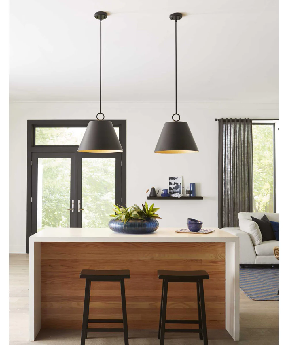 Parkhurst 3-Light New Traditional Metal Pendant Light Matte Black - Image 2