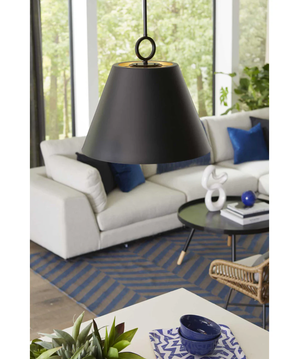 Parkhurst 3-Light New Traditional Metal Pendant Light Matte Black - Image 4