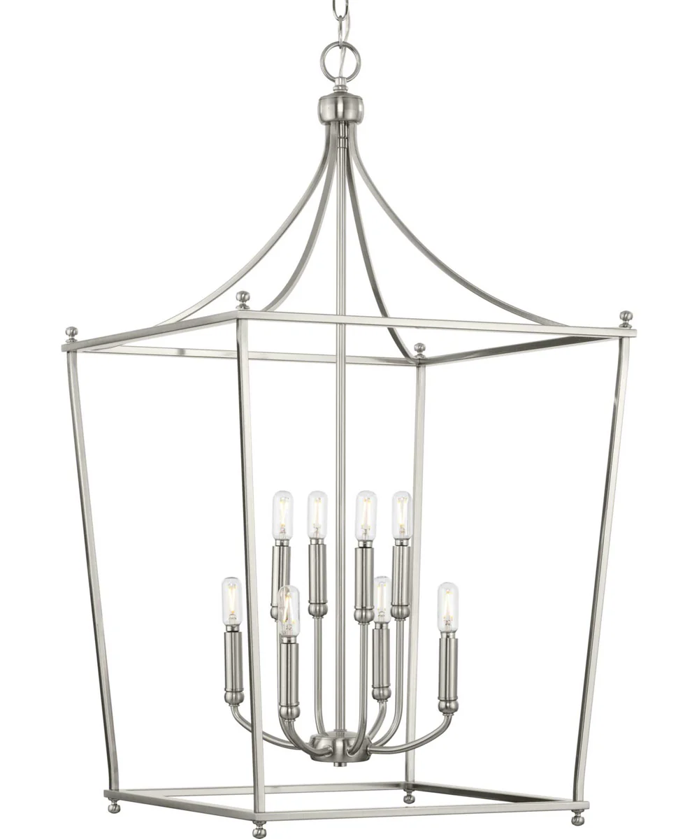 Parkhurst 8-Light New Traditional  Chandelier Foyer Light Brushed Nickel