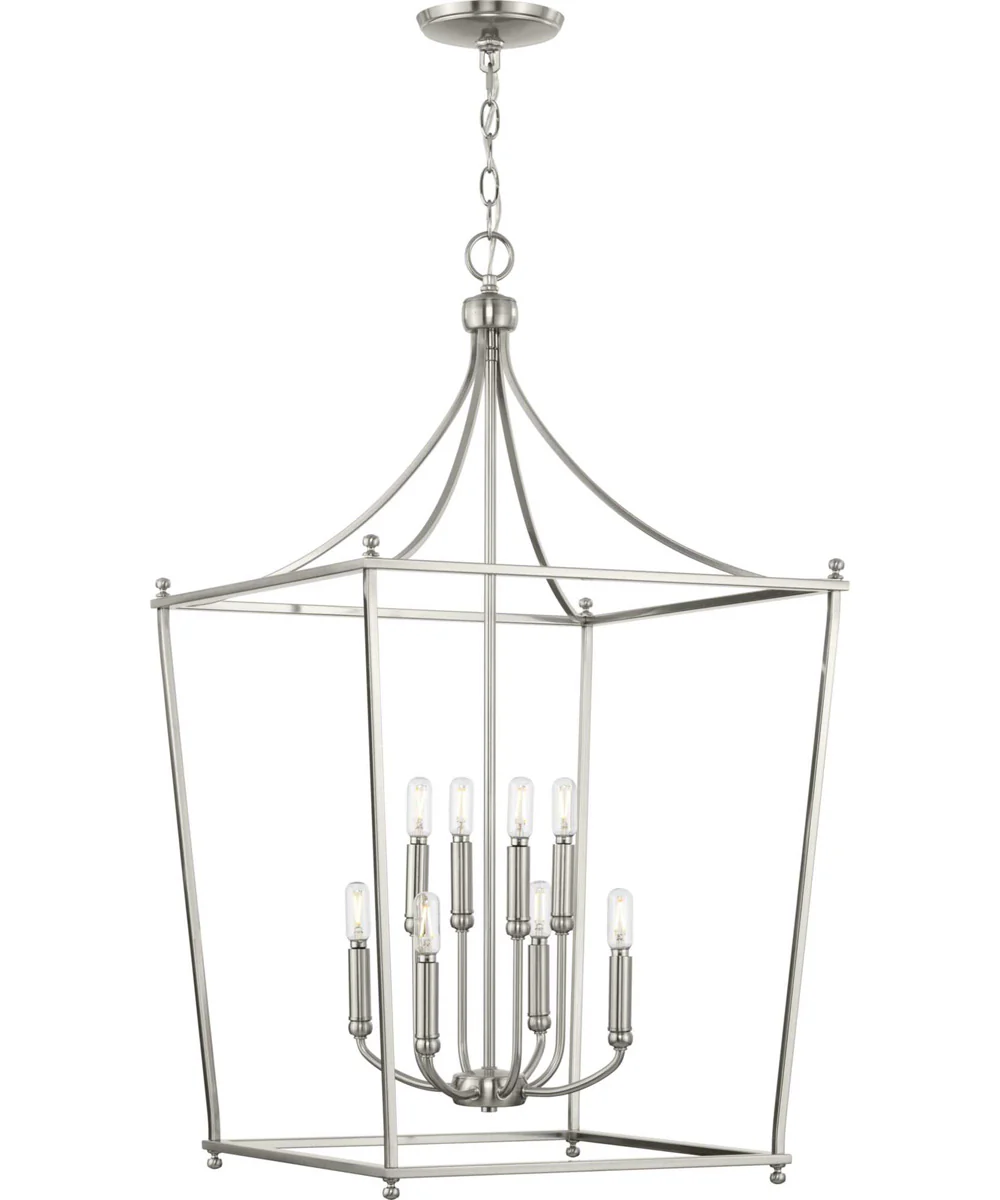 Parkhurst 8-Light New Traditional  Chandelier Foyer Light Brushed Nickel - Image 4