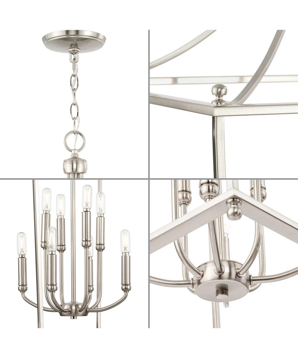 Parkhurst 8-Light New Traditional  Chandelier Foyer Light Brushed Nickel - Image 5