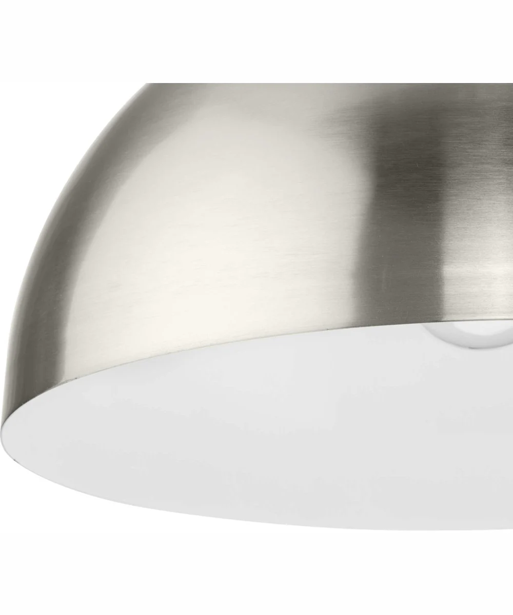 Perimeter 1-Light Mid-Century Modern Pendant with metal Shade Brushed Nickel - Image 4