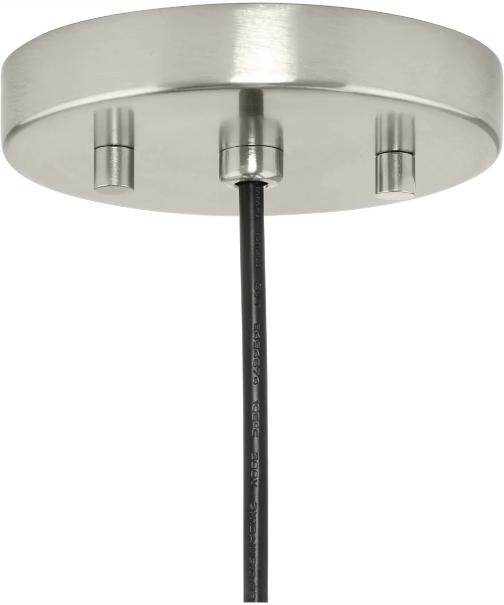 Perimeter 1-Light Mid-Century Modern Pendant with metal Shade Brushed Nickel - Image 5