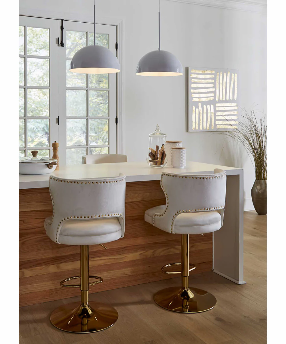 Perimeter 1-Light Mid-Century Modern Pendant with metal Shade White - Image 3