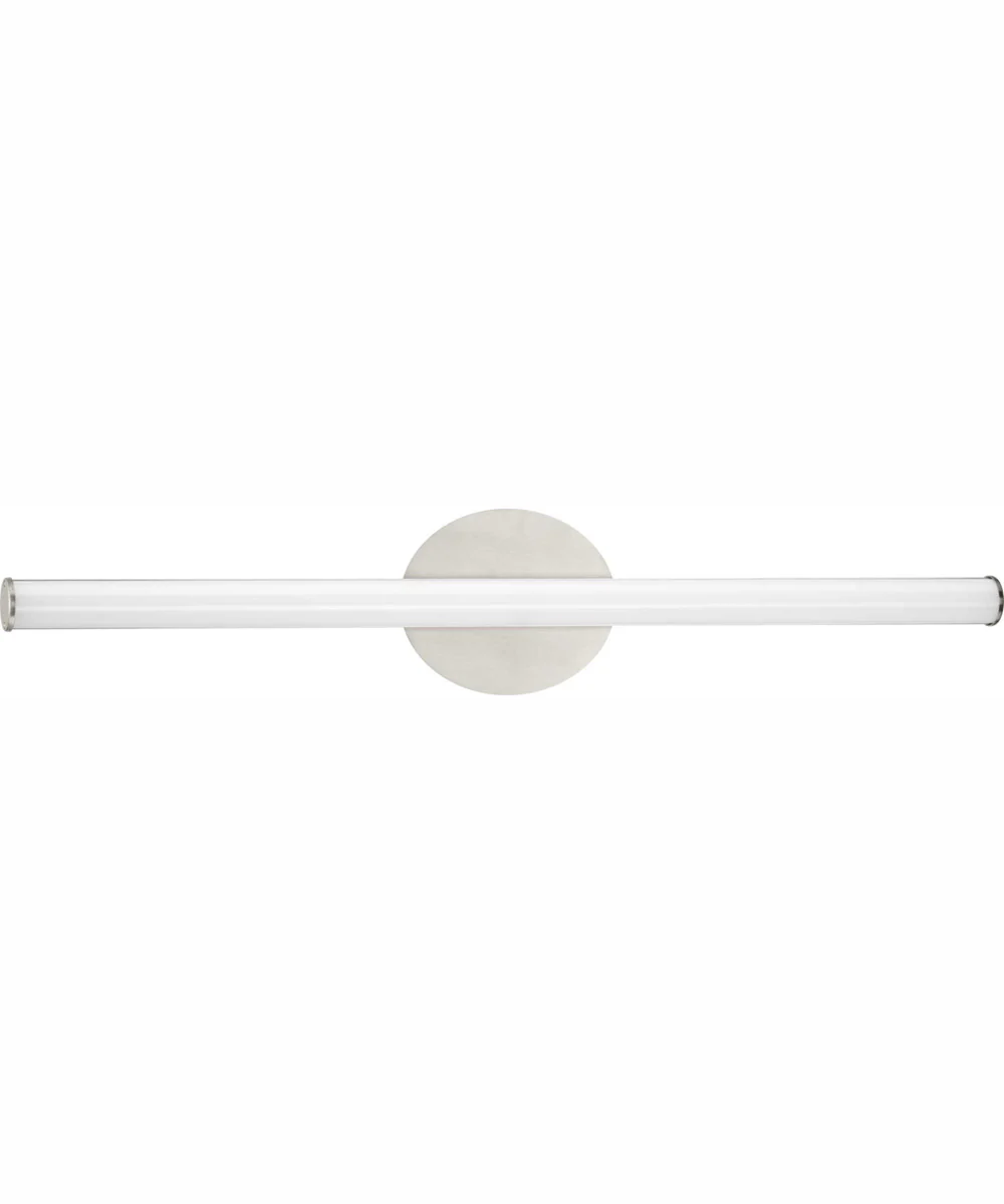 Phase 3 32 in. Large Modern 3CCT Integrated LED Linear Vanity Light Brushed Nickel
