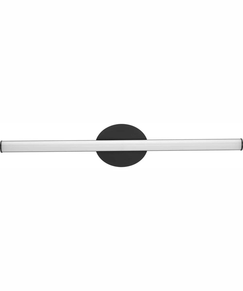 Phase 3 32 in. Large Modern 3CCT Integrated LED Linear Vanity Light Matte Black - Image 3
