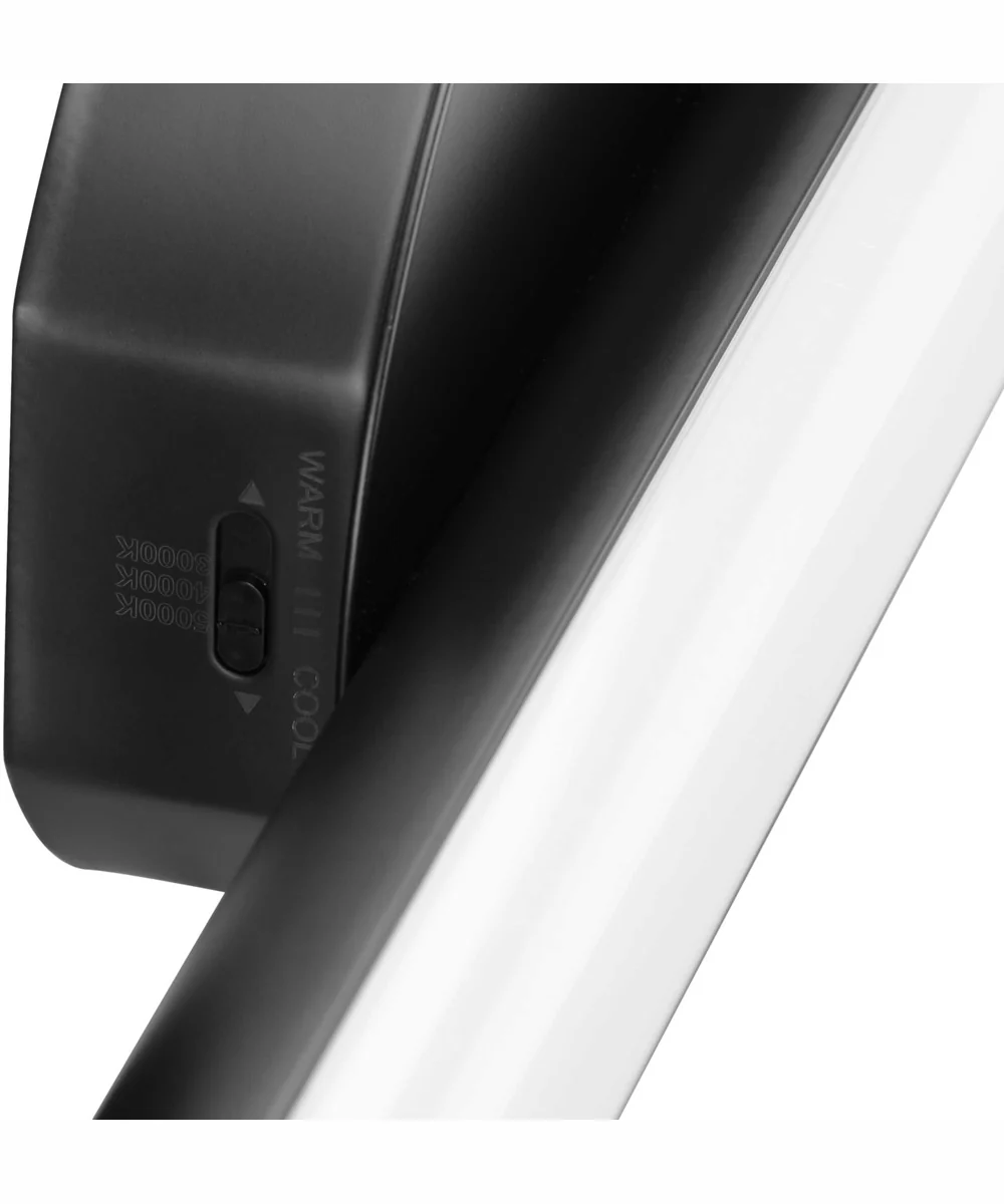 Phase 3 32 in. Large Modern 3CCT Integrated LED Linear Vanity Light Matte Black - Image 4