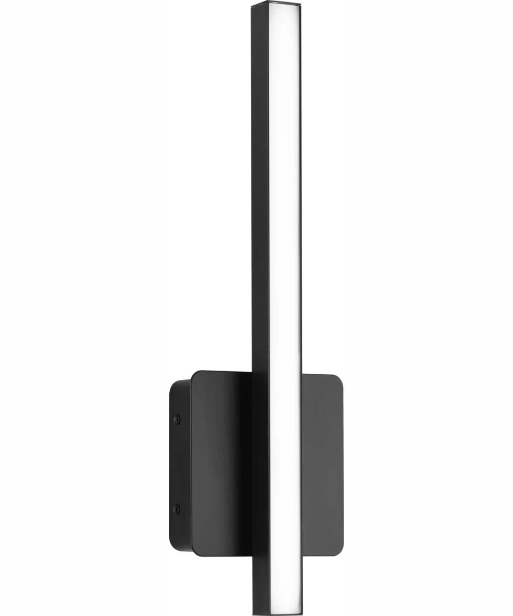 Phase 4 16 in. Small Modern Integrated 3CCT Integrated LED Linear Vanity Light Matte Black