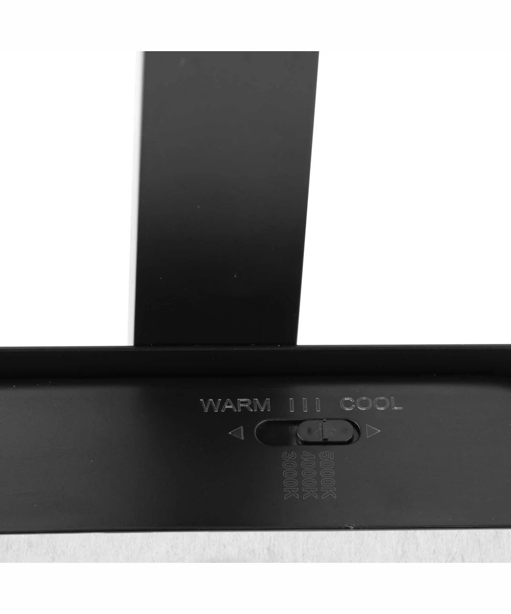Phase 4 16 in. Small Modern Integrated 3CCT Integrated LED Linear Vanity Light Matte Black - Image 6