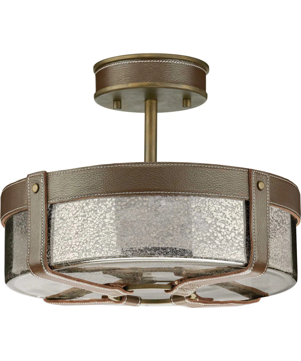 POINT DUME® byJeffrey Alan Marks for Progress Lighting Rockdance Semi-Flush Aged Brass