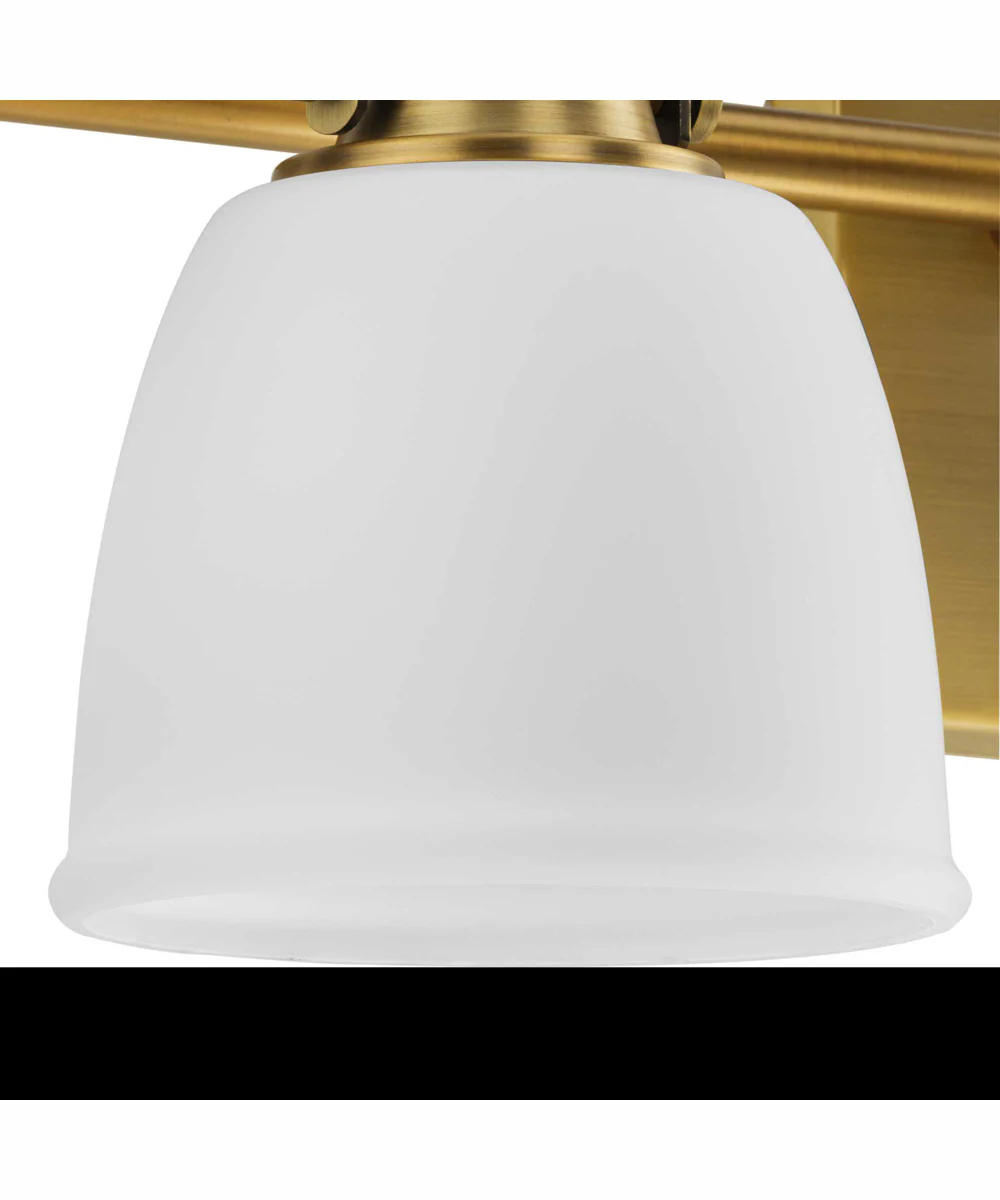 Presto 3-Light Coastal Bath Vanity Light Vintage Brass - Image 10