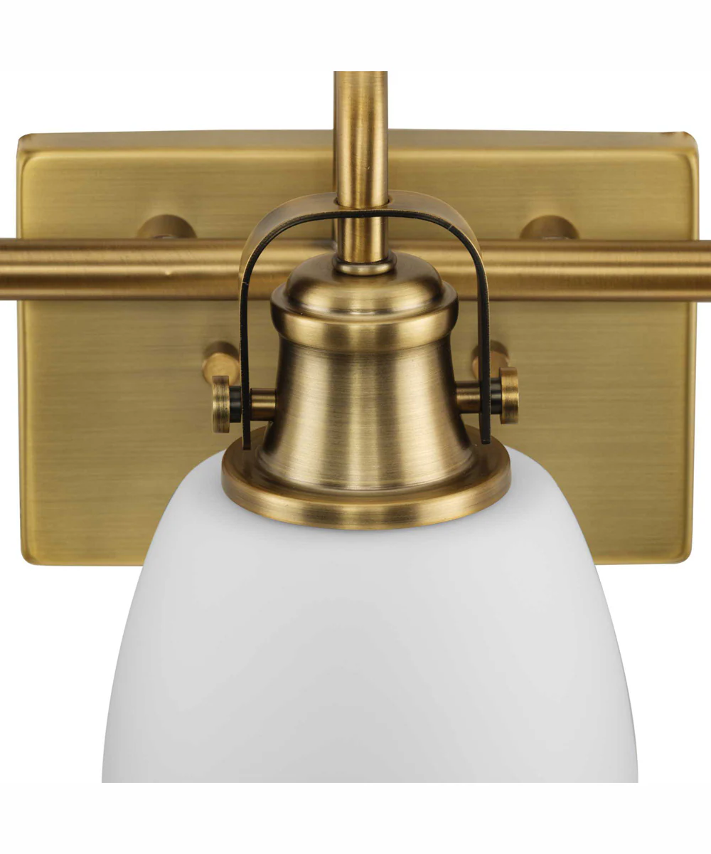 Presto 3-Light Coastal Bath Vanity Light Vintage Brass - Image 8