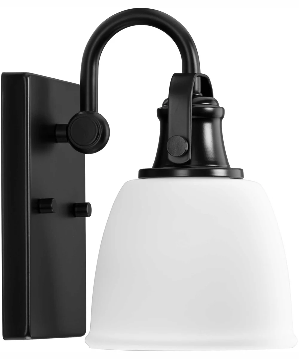 Preston 1-Light Coastal Bath Vanity Light Matte Black - Image 3