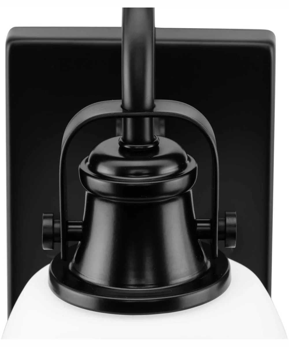 Preston 1-Light Coastal Bath Vanity Light Matte Black - Image 9