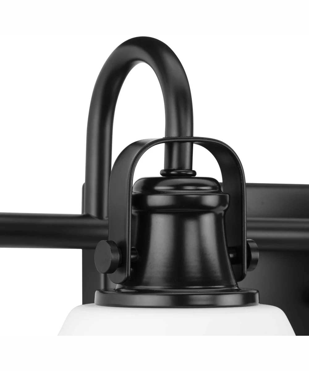 Preston 2-Light Coastal Bath Vanity Light Matte Black - Image 11