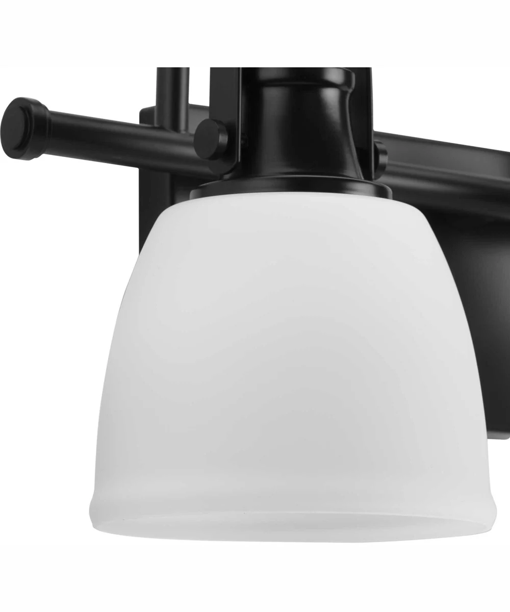 Preston 2-Light Coastal Bath Vanity Light Matte Black - Image 9