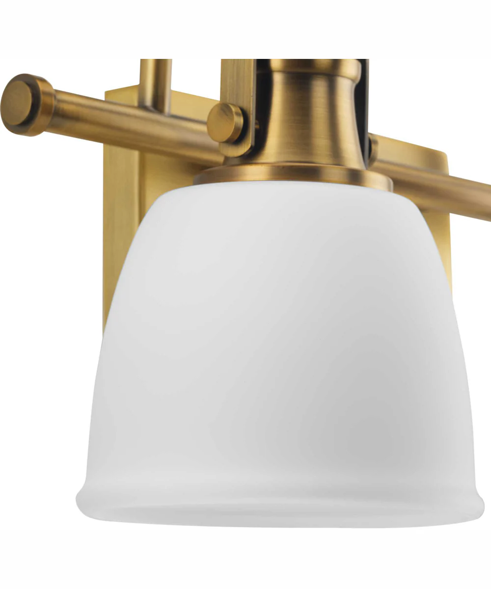 Preston 2-Light Coastal Bath Vanity Light Vintage Brass - Image 11